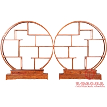 亿诺红木家具花梨木博古架中式仿古实木大圆博古架明清古典