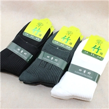 热销精梳棉竹棉男生短袜子纯白黑灰色纯棉吸湿排汗运动袜厂家批发