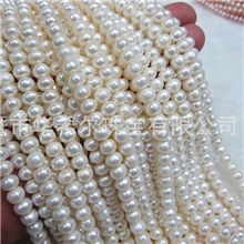 【华希尔珠宝】产地低价批发8-9mm四面光天然淡水珍珠项链