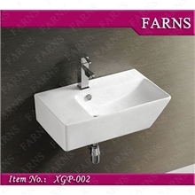 方形挂盆，挂式洗手盆，陶瓷洗手盆，出口中东挂盆XGP-002