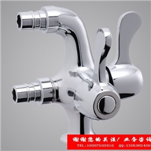 厂家批量供应全铜快开双用双咀水龙头洗衣机专用水龙头