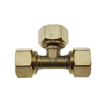 加厚黄铜管件铝塑管接头自来水管接头等径三通铜接头