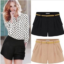 2013夏天短裤女夏休闲热裤西装短裤显瘦直筒热裤休闲短裤