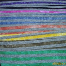 厂家专业订做涤棉、TC横间彩条单面扎染拉架汗布吊染