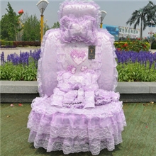 福宇顺美浪漫公主蕾丝座套19件套汽车用品四季座套汽车座套