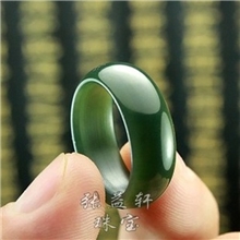 批发供应新疆和田玉戒指指环正品和田青玉玉质细腻男款玉指环