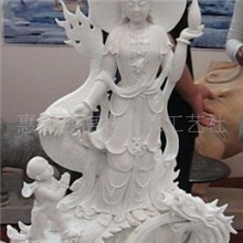 惠安崇武石雕厂家直销，批发汉白玉等各种石材观音佛像