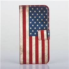 复古iphone5国旗左右开皮套苹果5保护套手机壳iphone5皮套