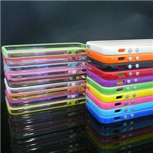 厂家热销苹果手机壳iphone4/5透明框手机保护套手机配件批发