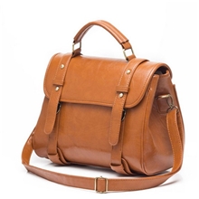 2013新款油皮箱子复古英伦单肩包手提包女包包