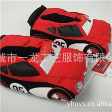 儿童小汽车闪灯棉拖鞋、室内家居拖鞋100%外贸原单