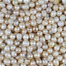 0001909【9-10mm近圆形带螺纹珍珠】~药用珍珠~饰品、磨珍珠粉