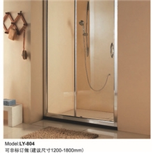 扇形淋浴房钢化玻璃趟门简易淋浴房卫生间推拉门