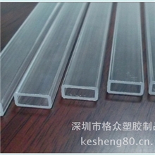 厂家专业生产PC透明方管,pvc方管,塑料硬管，方矩形管，13.7.2MM