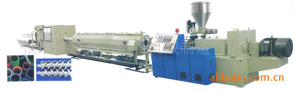 供应PVC穿线管一出二塑料挤出机生产线