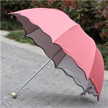 厂家直销韩版时尚高档碰起银胶公主伞价格优惠现货批发
