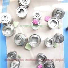 梅花形包纽模具,三角形模具,蛋形钮模具,五角形等异型布包钮模具