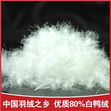 [企业集采]80白鸭绒80%普白鸭绒厂家供应水洗羽绒