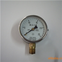 氮气压力表氮气减压器专用表Y60氮气气压表