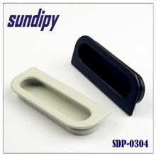 供应白色塑料拉手SDP-0304抽屉暗拉手圆角暗拉手