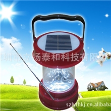 太阳能野营灯（照明，带收音机、便携太阳能野营灯）