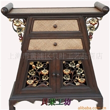 【贝叶工坊】东南亚家具创意柜泰国工艺品摆设藤皮储物柜