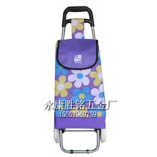 厂家批发便携购物车拉杆车超市购物车广告礼品促销购物车订制