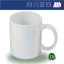 厂家直销热转印影像白杯空白涂层马克杯11oz白杯批发广告杯