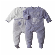 2013法国乐都特春装新款特卖婴儿小熊图案连身衣两件套