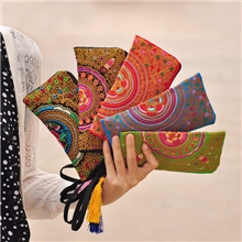 新款十字绣民族包批发小包手拿包零钱包手机包混批91114