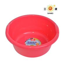 三波加厚时尚耐摔塑料脸盆泡脚盆/洗脚盆/洗脸盆/多用盆38欧式盆