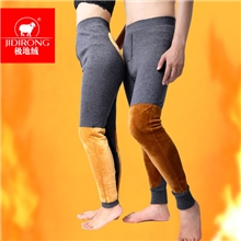 极地绒冬男女士加厚羊绒裤双层羊毛裤高腰黄金绒护膝护腰保暖裤