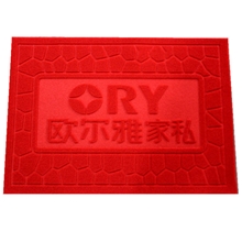 厂家直销拉绒压花橡胶地垫脚垫广告垫定做加印LOGO压花门垫