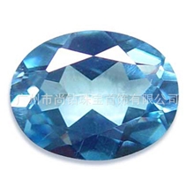 厂家直销合成尖晶人造宝石宝石尖晶107#海兰色合成尖晶石