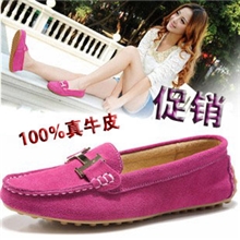 厂家一手货源真皮女鞋豆豆鞋舒适妈妈鞋孕妇鞋驾车鞋