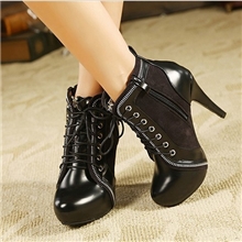 女鞋批发代发裸靴甜美风格细高跟女鞋女士靴子秋冬靴子