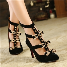 女鞋批发代发2013秋季新款单鞋蝴蝶结柳丁细高跟尖头女秋鞋