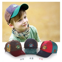 2013新春款华南制帽儿童鸭舌帽子儿童机器人棒球帽韩国版批发