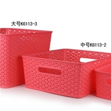 【厂家直销】新品收纳多彩多功能篮收纳盒收纳筐HF3567塑料筐