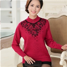 2013秋冬新款中老年毛衣女针织衫妈妈装毛衣大码加厚中年打底衫