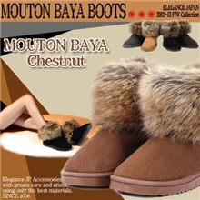 爆款狐狸毛雪地靴冬款短女靴子牛皮棉鞋平跟毛毛靴双十一大促