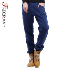 金牌厂家2013秋冬新品多色品质卫裤女原创品牌宽松休闲女装6001