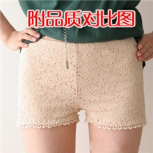【开仓】淘宝热卖2013女装新品双层蕾丝边三分裤短裤打底裤批发
