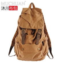 厂家直销韩版背包男女双肩包学生书包帆布休闲潮英伦旅行包
