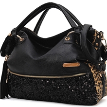 2013冬季时尚豹纹亮片女包欧美爆款休闲包休闲包包女包批发
