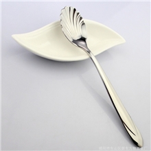 厂家直销不锈钢冰淇淋勺贝壳勺高档布伦光有现货15cmC15