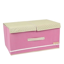 最新款花边双盖衣物收纳盒泡泡纹双盖收纳箱厂家直销优质货源