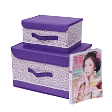 【伙拼】纳兰朵朵小碎花牛津布储物箱彷棉布大号整理收纳箱批发