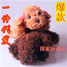 爆款卡通充电毛绒|贵宾犬电暖宝|双插手电热水袋|暖手宝|暖水袋