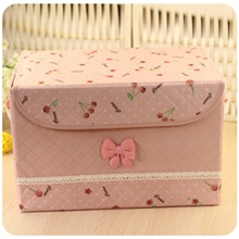 馨宜佳新款粉色樱桃整理收纳箱厂家直销